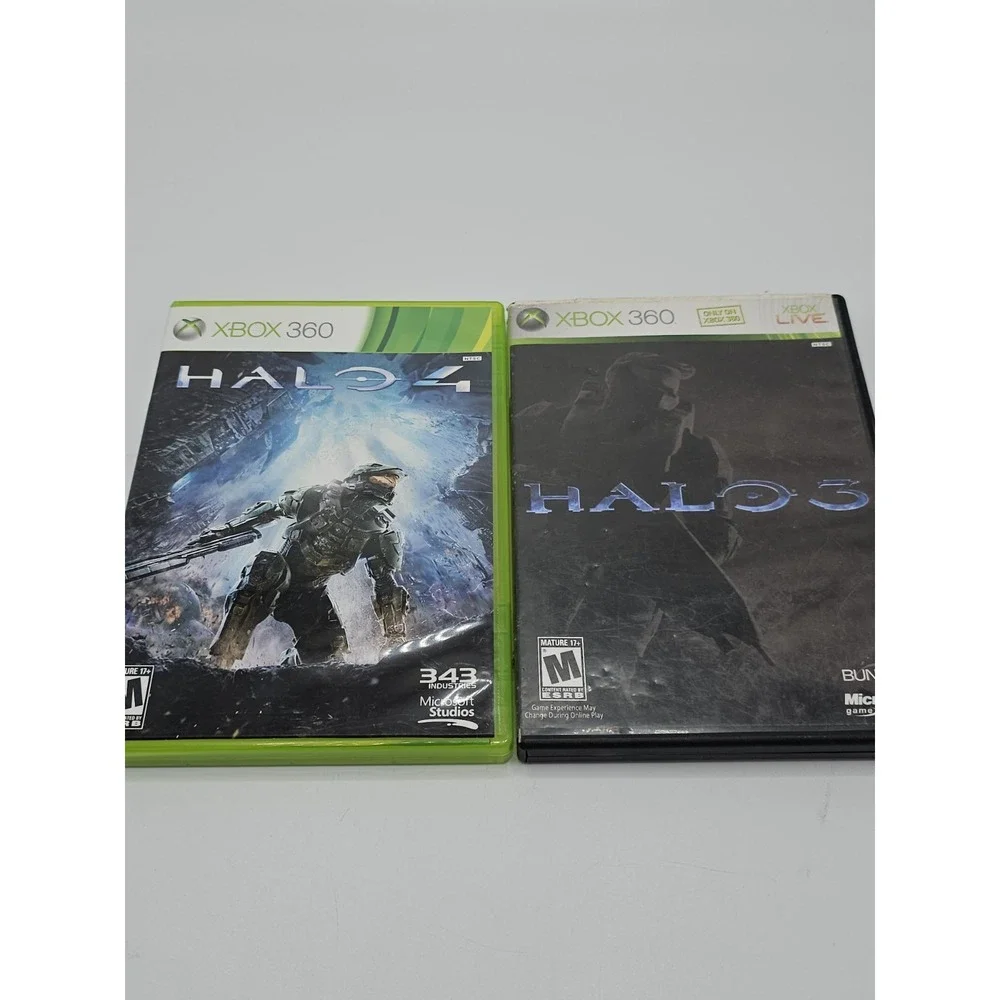 Halo 3 & Halo 4 Bundle Microsoft‎ Xbox 360 Tested Working